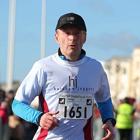 Clive running in the Worthing HM
